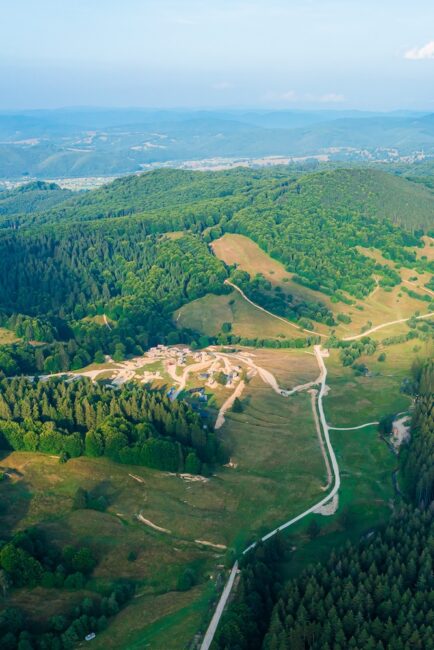 The Valley Resort from bird eye view